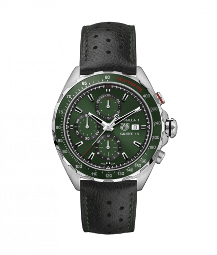 TAG Heuer Formula 1 Calibre 16 44 Stainless Steel / Green / Calf